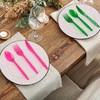 360 Pieces Neon Party Plastic Cutlery Set (Neon Color)