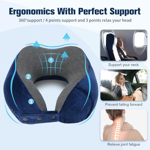 Neck Pillow for Traveling (Blue)