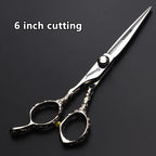 6 Inch Professional Hairdresser Scissors Left Handed Hairdresser Scissors Set (6-inch 3pc-b)