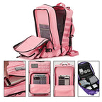 45L Military Tactical Backpacks for Women GYM Fitness Molle Army Assault Pack 3 Day Bug Out Bag Hiking Trekking Rucksack (3.3 Pink)