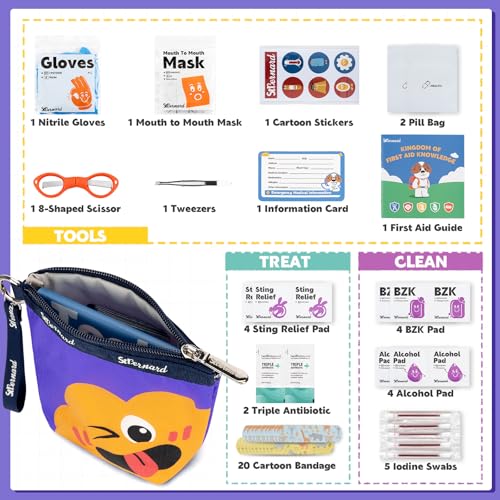 Kids First Aid Kit (Purple / EDC)