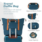 Suitcase Set 28 IN Expandable Luggage with TSA Lock Spinner Wheels (Vintage Luggage / Blue(28+bags))