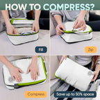 Large Compression Packing Cubes 7 (White/Green)