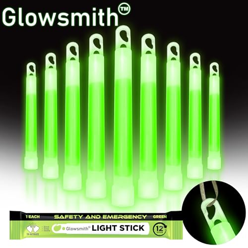 Emergency Safety Military Grade Glow Sticks (10PCS / Green)