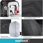 Pro Camera Case Waterproof Shockproof Adjustable Padded Camera Backpack Bag with Anti (Nw-xjb-d2330-r)