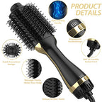 Hair Dryer Brush (Black Gold)