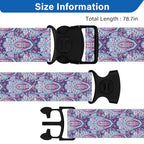 Luggage Straps for Suitcases (Purple Print)