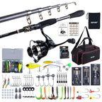 Fishing Rod and Reel Combo (1 Rod & 1 Reel Spinning Fishing Combo - Oxford Soft Case / 1.8M/6FT - A)