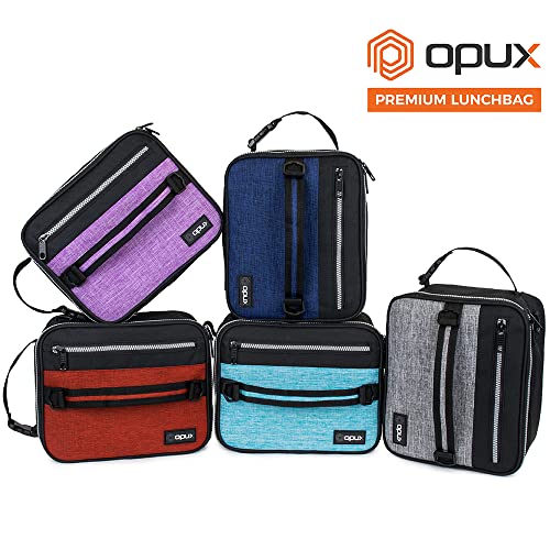 Insulated Lunch Bag for Men Women Kids (Heather Purple / One Size)