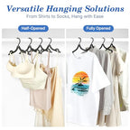 Black Travel Hangers 10 Pack (10 Pack / Black)