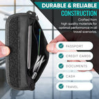 Ultra Slim Comfort Neck Wallet & Passport Holder (Black (Neck Wallet))