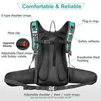Insulated Hydration Backpack Pack with 3L BPA Free Bladder (Emerald)