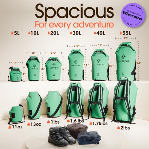 5L Waterproof Dry Bag (5L / Seafoam Green)