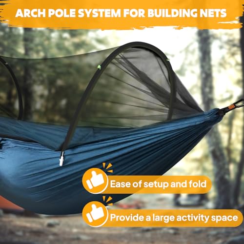 Ultra Light Travel Camping Hammock Pop (Navy Blue)