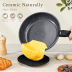 21PCS Pots and Pans Set Nonstick Cookware Set with Detachable Handle (Dark Gray / 21PCS-Standard)