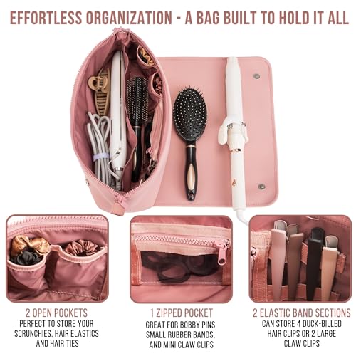 Hair Tools Travel Bag and Heat Resistant Mat 17" (Dune)