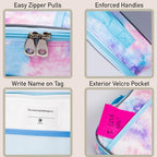 Tie Dye Lunch Box for Girls (Pink)