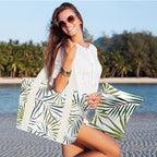 Beach Bags Wet Bag for Swimsuit (Small Palm Leaves)