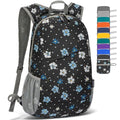 Lightweight Packable Backpack 20L (20 L / Black, White Polka Dot Floral)