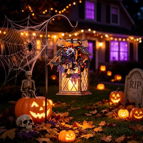 Halloween Solar Lanterns Outdoor Waterproof (Halloween 1 Pack)