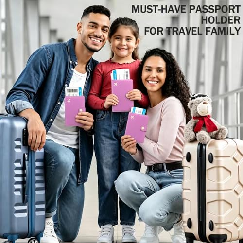 Passport Holder for Travel (Violet Purple)