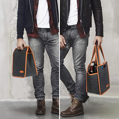 6 Bottle Wine Carrier Tote Bag (6 Bottle)