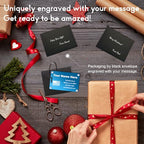 Personalized Luggage Tags (Sleek Bar-blue(horizontal))