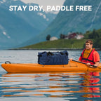 Waterproof Duffel Bag Motorcycle Dry Bag Backpack (Dark Blue / 80L)