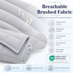 King Size Weighted Blanket for Adults 25lbs (05-light Grey / 80" x 87" | 25lbs)