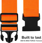 Luggage Straps for Suitcases TSA Approved (Neon Orange)