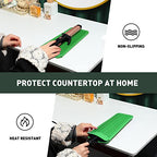 Heat Resistant Silicone Mat Pouch for Curling Irons & Flat Irons (1 PACK / Green)