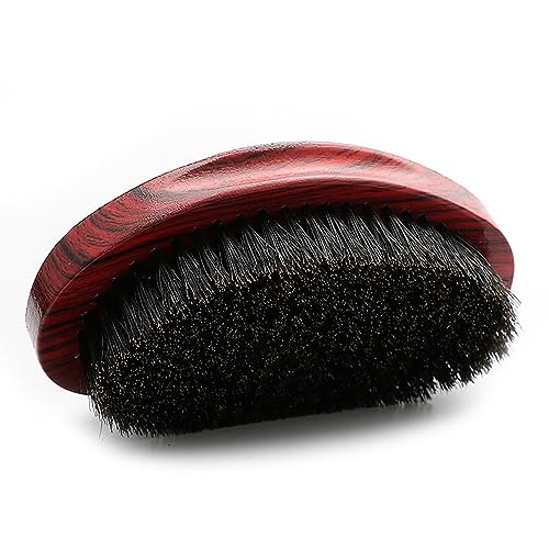 Curved Wave Brush for Men 360 (Stripes Red)