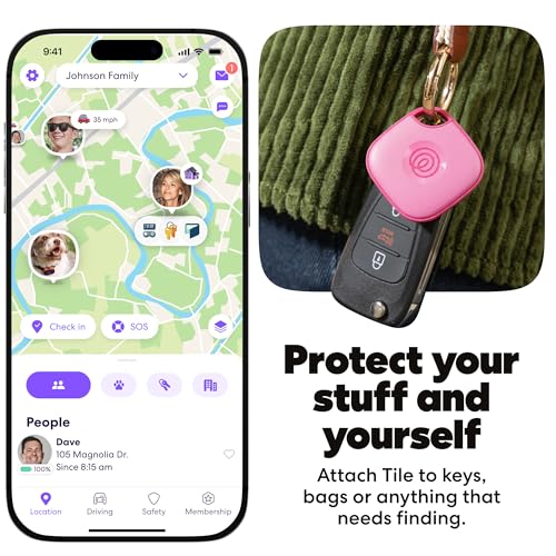 Tile Bluetooth Tracker (Pink Punch / 1-Pack)