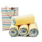 Cotton Turkish Beach Towels (39 x 72 inch ( Beach towel - 4 PACK ) / Yellow Blue)