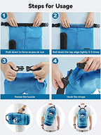 Dry Bag Waterproof Backpack with Phone Case (Blue / 30L)