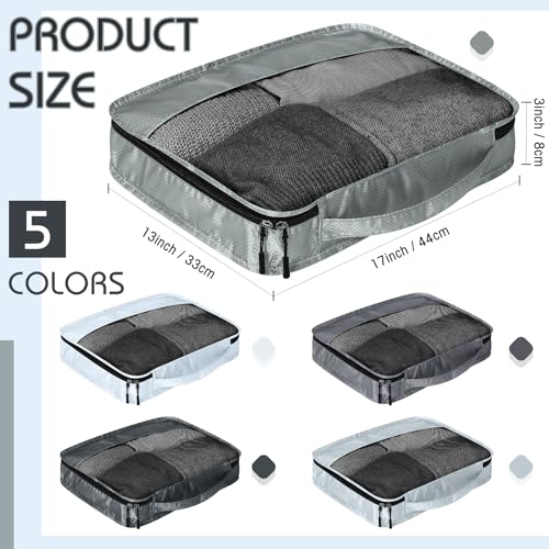 Packing Cubes for Suitcase Large Organizer Bags (Gray / Large)