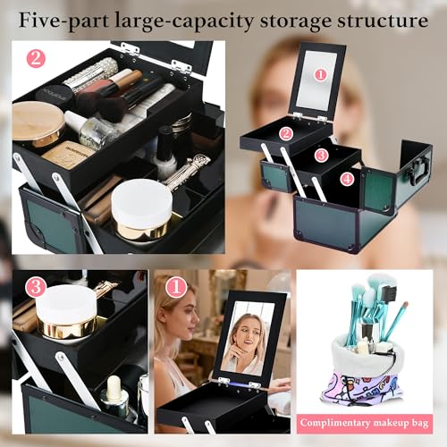 Makeup Train Case (Green)
