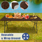 2 Pack Rectangle Spandex Fitted Table Cloth (Coffee / 48" x 24" (Rectangular))