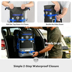 30/40/55L Waterproof Dry Backpack & Phone Case - X-Large Floating Dry Bag for Kayaking, Travel, Hiking, Fishing, Camping, Motorcycles & Beach, Heavy-Duty Roll Top Men/Women (Black/Grey/Blue) (Black/Grey/Blue / 40L)
