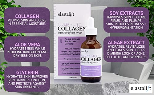 Collagen Facial Serum Lifting (1.75 Fl Oz (Pack of 2) / Firming Collagen Peptides Serum)