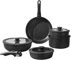 Pots and Pans Set, Nonstick Detachable Handle Cookware Set, Induction Kitchen by UMETRE