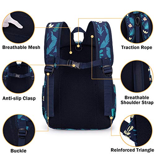 Cute Zoo Little 2d Backpack Kid Backpacks for Girls and Boys Toddler Backpack Waterproof Preschool Safety Harness Leash (Zoo)