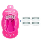 Women's Mini Travel Razor Shave Kit, 1 Mini Travel Razor Handle + 5 Blade - Image 2