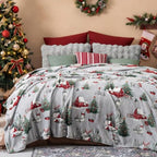 Christmas Fleece Blanket Twin (Winter Deer / Twin(66" X 90"))