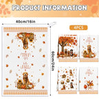 Fall Dog Kitchen Towels 4 PCS