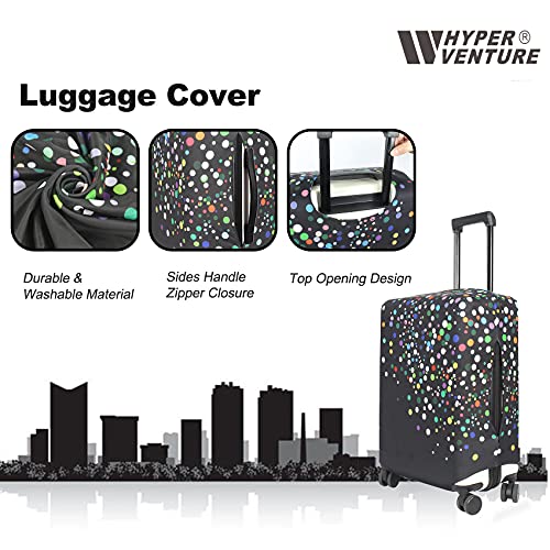 Travel Luggage Cover Suitcase Protector Fits 31 (Color Dots / XL)
