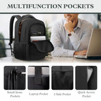 18.4" Large Laptop Backpack (Black / 18.4 Inch(45L))