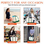 Medium Classic Canvas Tote Bag for Women (Blank: Emerald)