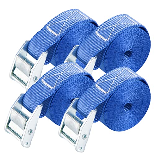 1" x 12' Lashing Straps Up To 600lbs (4 PK / Blue)