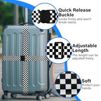 Luggage Straps for Suitcases (Black White)